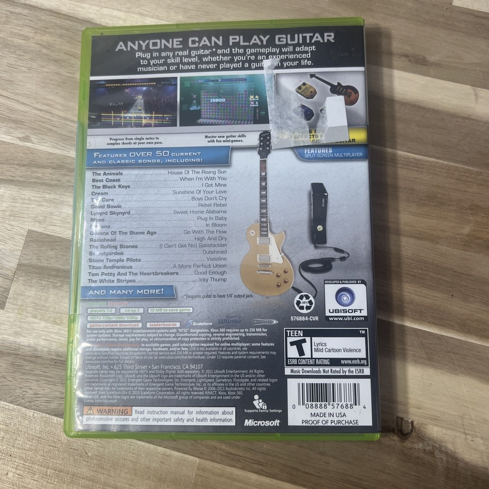 Rocksmith - Best Buy Edition (Microsoft Xbox 360, 2011) - Tested - Picture 2 of 4